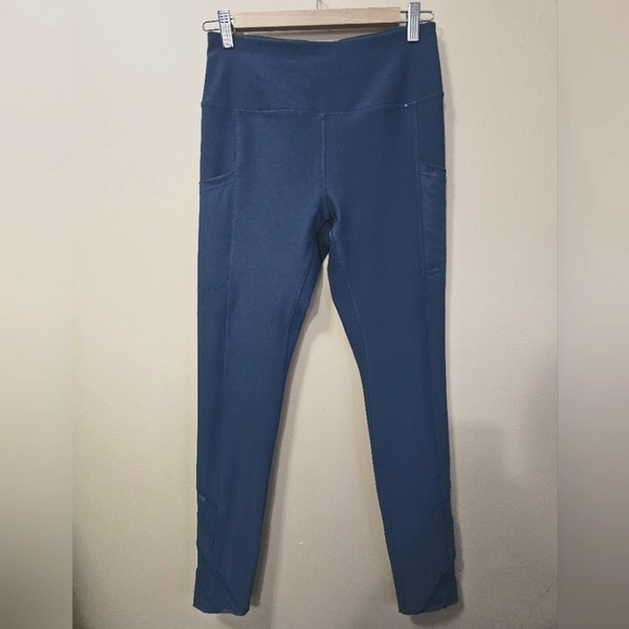 Mondetta Women's Size S Mesh Bottom Leggings Blue - Picture 1 of 5